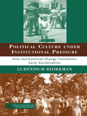 cover image of Political Culture under Institutional Pressure